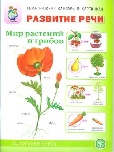 Развитие речи. Мир растений и грибов. Тематический словарь в картинках. /Дурова