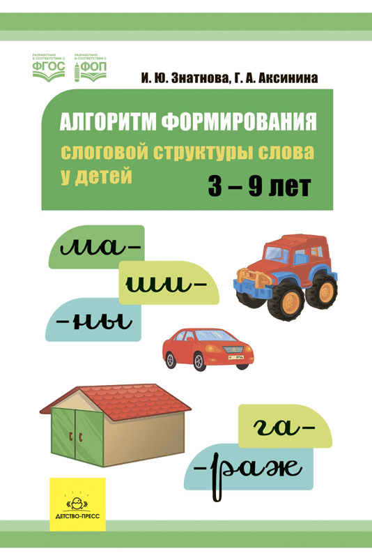 Знатнова. Алгоритм формирования слоговой структуры слова у детей. ФОП. (ФГОС)