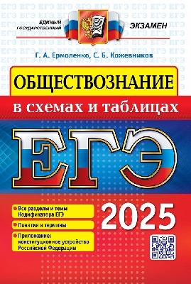 Ермоленко. ЕГЭ 2025. Обществознание. В схемах и таблицах.